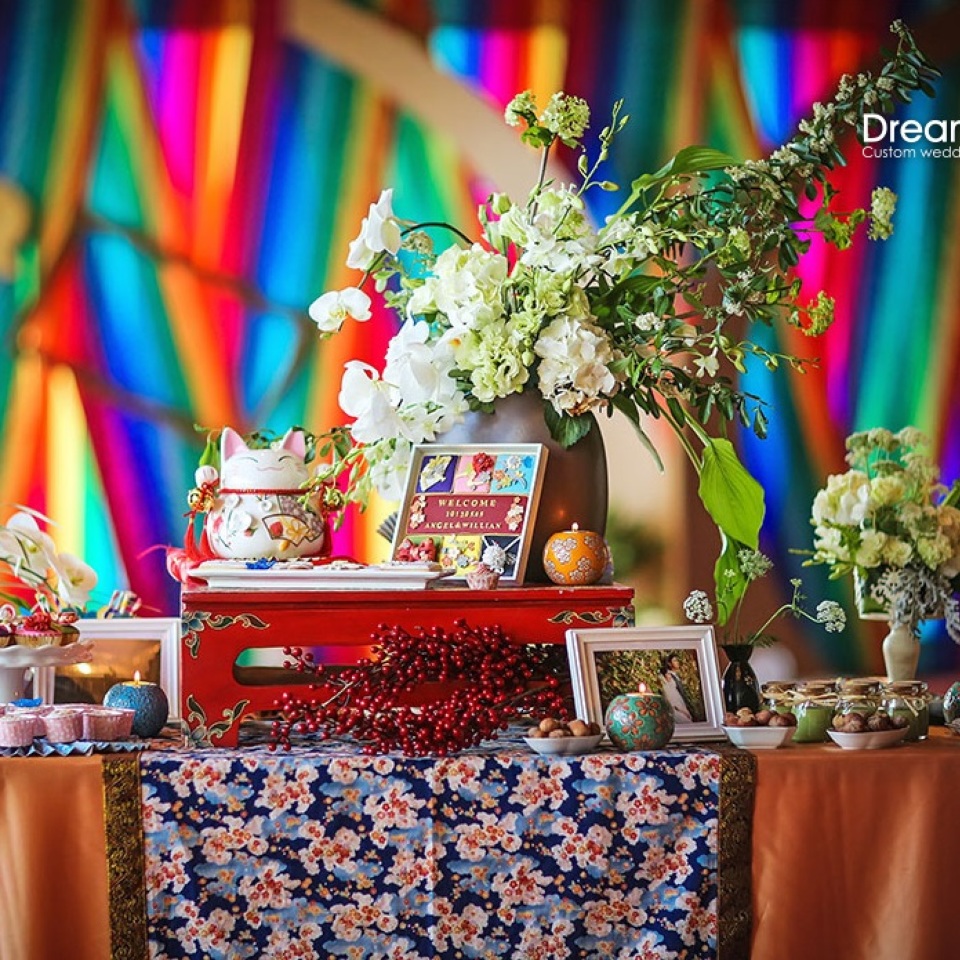婚礼主题：colorful , in上海绿地万豪大酒店