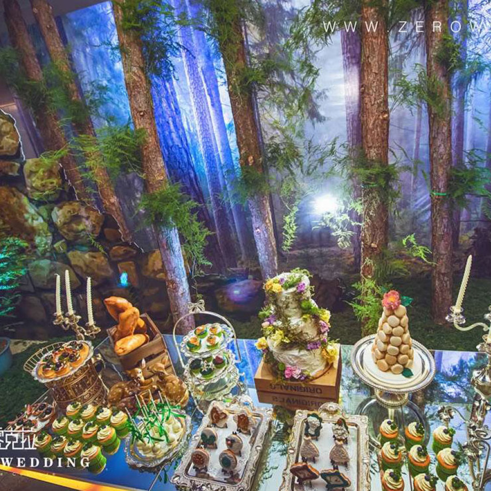 secret garden婚礼主题甜品
