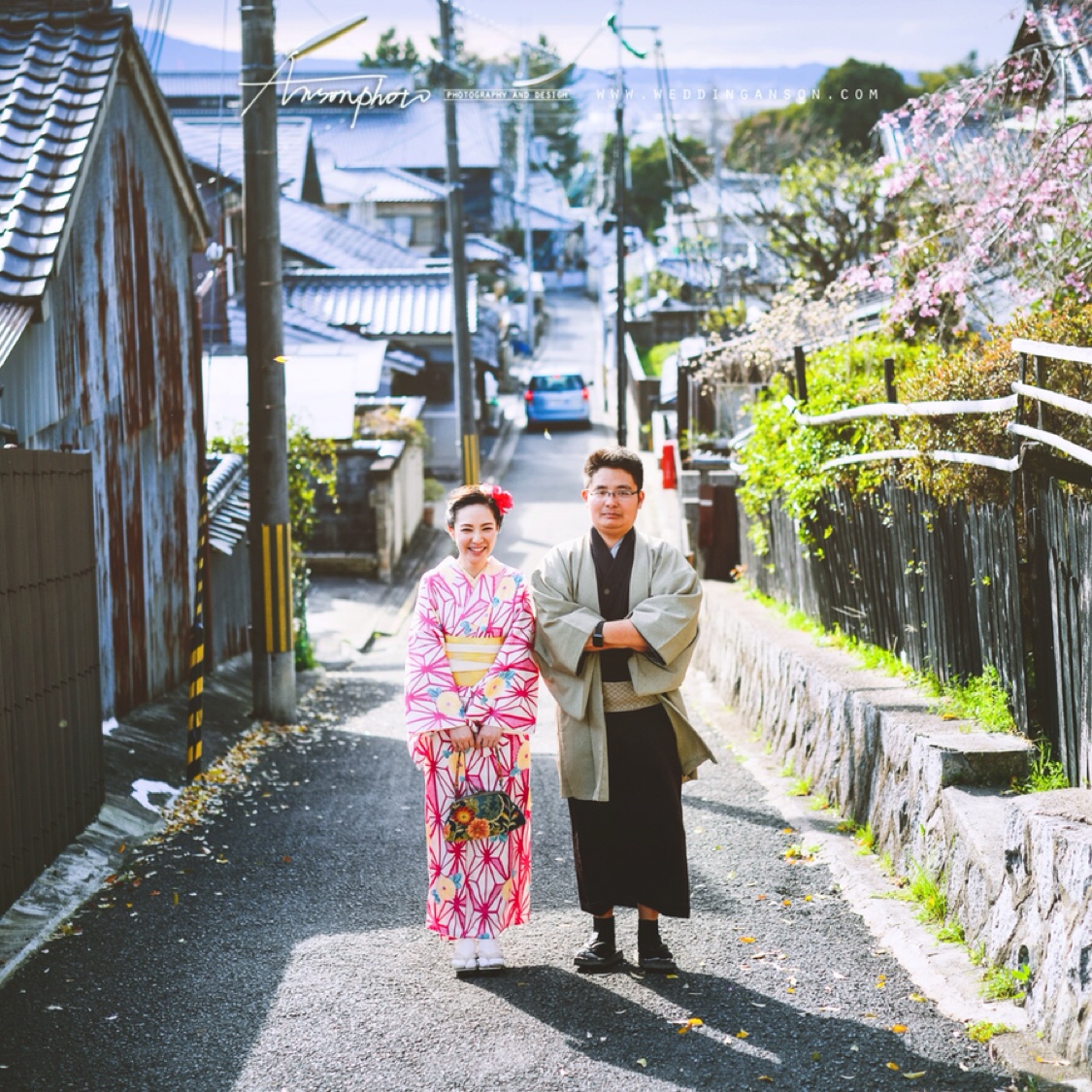 京都、奈良的樱花树下，都是他俩的笑声