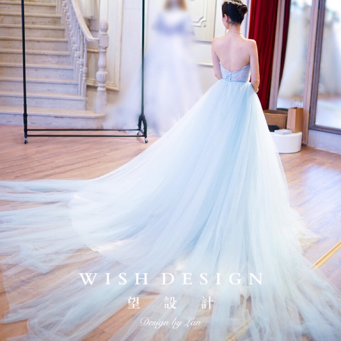 浅蓝色，海洋纱